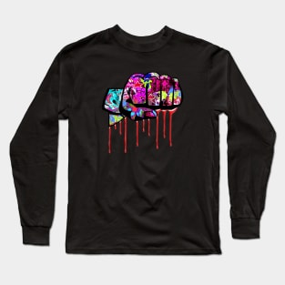 Graffiti covered fist Long Sleeve T-Shirt